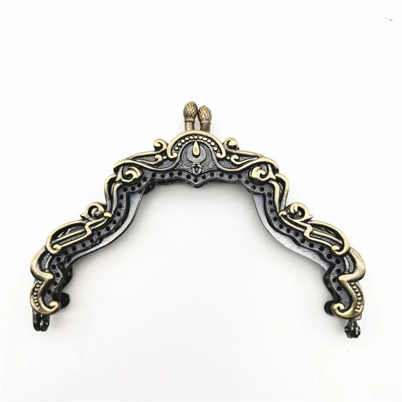 1/5pcs 12.5CM Antique Bronze Silver Retro Handle Metal Purse Frame Kiss Clasp For Handbag DIY Bag Accessories Wholesale