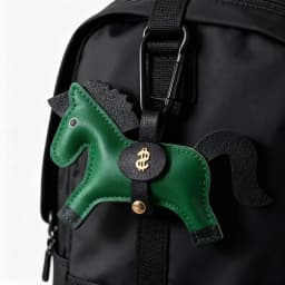 Small Horse Multi-color Pendant Leather Pendant Keychain Backpack Accessory Multicolored Creativity