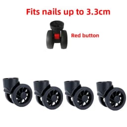 Mute Wear-Resistant Luggage Wheel Accessories Travel Suitcase Parts Replacement Repair Password Slide Roller Wheel