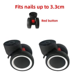 Mute Wear-Resistant Luggage Wheel Accessories Travel Suitcase Parts Replacement Repair Password Slide Roller Wheel