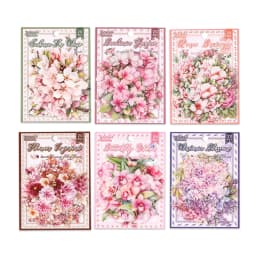 JIANWU Flowers Are in Good Place Series Vintage Landscape Material Collage Scrapbook PET Sticker Creative DIY Journal Stationery