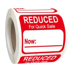 Reduced Stickers Price Pricing Retail Tags 1.5" X 2" Grocery Store Food Labels 500 Pcs