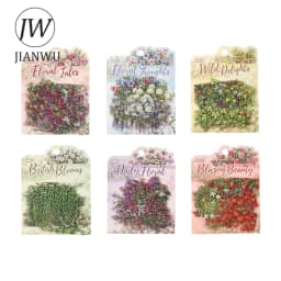 JIANWU Vintage Plant Flower Bloom Landscape Material Collage Scrapbooking PET Sticker Creative DIY Journal Stationery