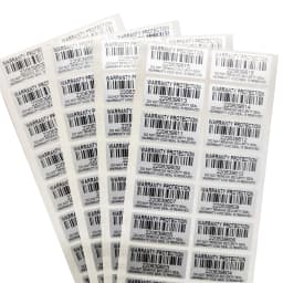 100pcs Silver Warranty Protection Sticker (30mm x 15mm) Safe Seal Anti-tamper Warranty invalid Serial number label sticker