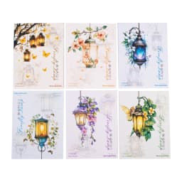 JIANWU Firefly Lamp Series Vintage Flower Light Landscape Material Collage PET Sticker Creative DIY Journal Scrapbook Stationery