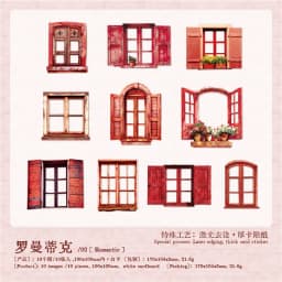 10pcs/1lot kawaii Stationery Sticker Stories from the Window  junk journal Decorative Scrapbooking DIY Craft Sticker