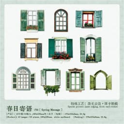 10pcs/1lot kawaii Stationery Sticker Stories from the Window  junk journal Decorative Scrapbooking DIY Craft Sticker