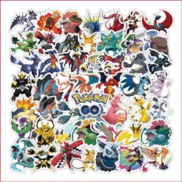 100Pcs Pokemon Stickers Set Waterproof for Cup Laptop Skateboard Decal Gift