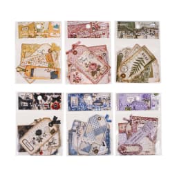 JIANWU Vintage Lace Plant Flower Label Landscape Material Collage Scrapbooking Sticker Creative DIY Journal Stationery