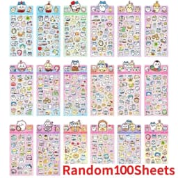 100pcs Kawaii Chiikawa Cartoon Stickers Decorative Desk Laptop Scrapbook Luggage Stationery Cute Graffiti Sticker for Kids Gift