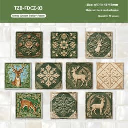 JIANWU Vintage Baroque Relief Flower Animal Landscape Material Collage Scrapbooking Sticker Creative DIY Journal Stationery