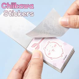 50 Sheets/Book Chiikawa Sticker Book Cute Cartoon Non-Repeating Stickers DIY Decorative Stickers Portable Sticker Book for Students