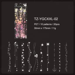 JIANWU Moonlight Tadal Night Series Vintage Star Flower Chain Landscape Material Collage PET Sticker Creative Journal Stationery