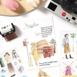 20pcs/1lot kawaii Stationery Sticker Youth Daily junk journal Decorative Scrapbooking DIY Craft Sticker