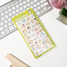 Jiyikawa 3D Cute Relief PVC Crystal Waterproof Stickers DIY Scrapbook Laptop Cute Bonbon Drop Seal Children Gift ボンボン ドロップシール