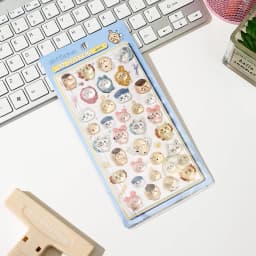Jiyikawa 3D Cute Relief PVC Crystal Waterproof Stickers DIY Scrapbook Laptop Cute Bonbon Drop Seal Children Gift ボンボン ドロップシール