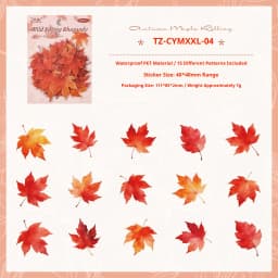 JIANWU Vintage Butterfly Flower Birds Maple Leaf Landscape Material Collage Scrapbooking PET Sticker Creative Journal Stationery