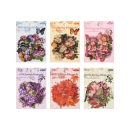 JIANWU Vintage Butterfly Flower Birds Maple Leaf Landscape Material Collage Scrapbooking PET Sticker Creative Journal Stationery