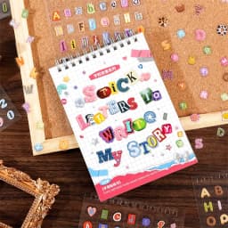 30 Sheets Cartoon Letter Stickers Colorful A-Z Alphabet PET Waterproof Decals For Journaling Scrapbooking Gift Decor Labeling
