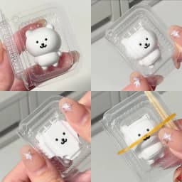 JOKE Bear Lunch Box Squishy Kawaii Squishy Toys Bag Cute KEY Pendant Pinching Squeezeing Decompression Toy Party Birthday Gifts