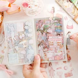 20pcs/lot Kawaii Stationery Stickers The beauty of the world Office DIY Junk Journal Paper Planner Decorative stickers