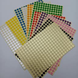 8mm Circular Dot Stickers Color Dot Sticker Label Round Colored Coding Labels Black Blank Adhesive Stickers Red Dot Sticker