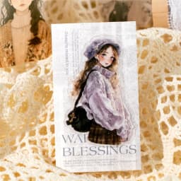 15pcs/lot Kawaii Stationery Stickers Seasons with you DIY Junk Journal Paper Planner Decorative stickers