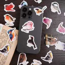 46Pcs Kawaii Little Bird Chirp Cartoon Animal Hand Account DIY Stickers Cute Stationery for Students Box Labels