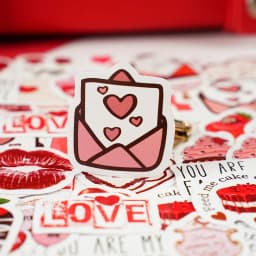 46Pcs/box New Cartoon I LOVE YOU Love Valentine’s Day Decoration Hand Account Graffiti Stationery Stickers for Kids