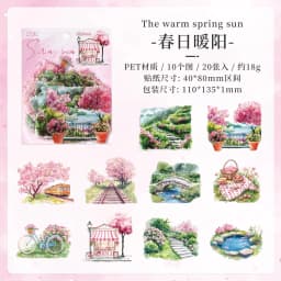 20pcs Kawaii Stationery Stickers Four Seasons Chord Song DIY Craft Scrapbooking Album Junk Journal Happy Planner Diary