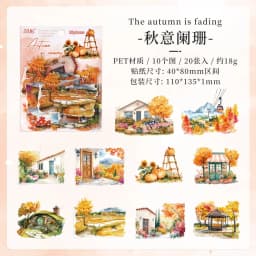 20pcs Kawaii Stationery Stickers Four Seasons Chord Song DIY Craft Scrapbooking Album Junk Journal Happy Planner Diary