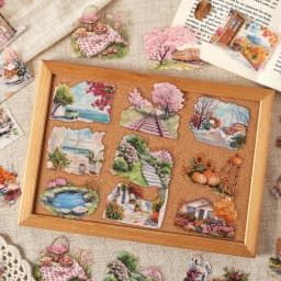 20pcs Kawaii Stationery Stickers Four Seasons Chord Song DIY Craft Scrapbooking Album Junk Journal Happy Planner Diary