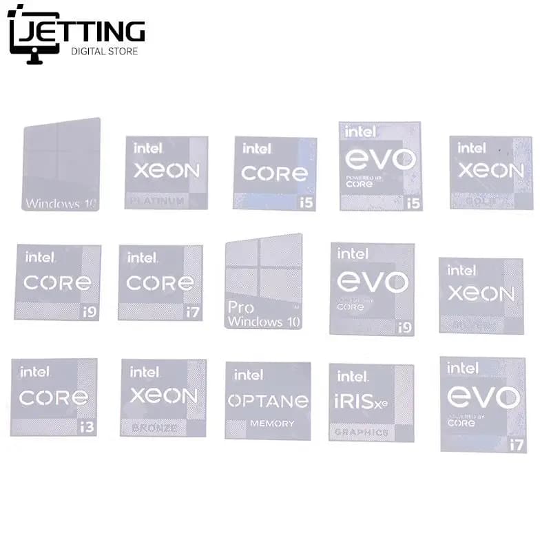 DIY Eleventh Generation 11th Generation Core I9 EVO I7 I5 Win10 Computer Sticker Notebook Label Laptop Metal Sticker
