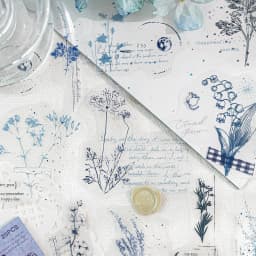 20pcs/1lot Kawaii Stationery Stickers Misty flowers and plants Diary Planner Decorative Mobile Stickers Craft Sticker