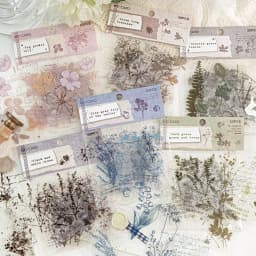 20pcs/1lot Kawaii Stationery Stickers Misty flowers and plants Diary Planner Decorative Mobile Stickers Craft Sticker