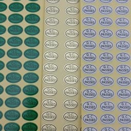 Size 9x13mm Oval QC PASSED Stickers  Inspection Qualified QC PASSED Label Quality Control Passed Sticker Label 2700pcs/pack