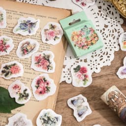 46pcs Romantic Star Stickers Cartoon Painting Decoration Scrapbooking School Supplies Flakes