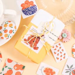 46Pcs Fresh Fruits Orange Stationery Stickers Set for Kids DIY Craft Journal Label Scrapbooking Boys Girls Craft Supplies