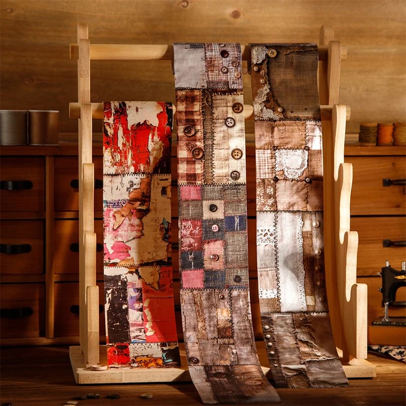 Journal GO 8x200cm Vintage Washi Tape Stickers Time Tailor Shop Scrapbooking Collage Card Craft Decoration Masking Tape
