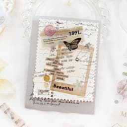Journal GO 5x200cm Fragrance of Flowers PET Tape Foggy Masking Tape Sticker for Scrapbooking Journal Card Making Stationery