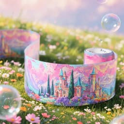 Journal GO 5cmx2m Dream Estate Scrapbook Landscape Tape Stickers for Collage Junk Journal Decoration Masking Tape Stationery