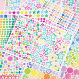 Utalo Huge 6000+ Sticker Set! Glitter, Fashion & Cute, Holo Accents for K-Pop, Journaling, Laptop. 20 Sheets 12x17cm