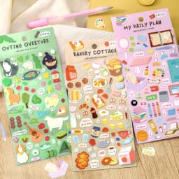 1 pc Pocket Life Diary Series Kawaii Cartoon Die Cut Sticker DIY Scrapbook Decor Journal Supplies Aesthetic Stationery