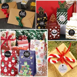 100-500pcs Christmas Stickers Holiday Label, Family Merry Christmas Stickers, Xmas Decorative Envelope Seals Stickers for Cards