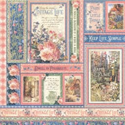 8Pcs/Pack Vintage Retro Cottage Life Flowers Sticker DIY Craft Scrapbooking Album Junk Journal Decorative Stickers