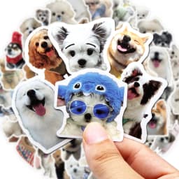 100Pcs Funny Fashion Dog Stickers Cartoon Cute Decals Toy Guitar Phone Bicycle Laptop Notebook Luggage Car Graffiti Kids Sticker