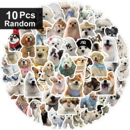 100Pcs Funny Fashion Dog Stickers Cartoon Cute Decals Toy Guitar Phone Bicycle Laptop Notebook Luggage Car Graffiti Kids Sticker