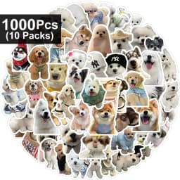 100Pcs Funny Fashion Dog Stickers Cartoon Cute Decals Toy Guitar Phone Bicycle Laptop Notebook Luggage Car Graffiti Kids Sticker