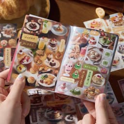 30sheets Kawaii Japanese Baking Dessert Food Die Cutting Sticker Book DIY Diary Scrapbook Aesthetic Stationery Stickers