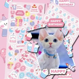 MOHAMM-Cute Cartoon Glitter Laser Animal Stickers, Photo Frames Greeting Cards, Diary Journal Decorative Materia, 12 Sheets